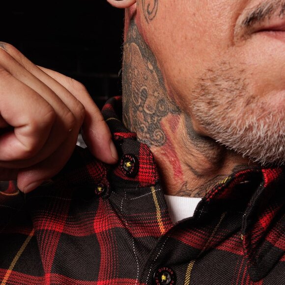 DIXXON x IRON BEAN COFFEE Collab Limited Edition Flannel Shirt - Men's 2XL Tall - Picture 4 of 11